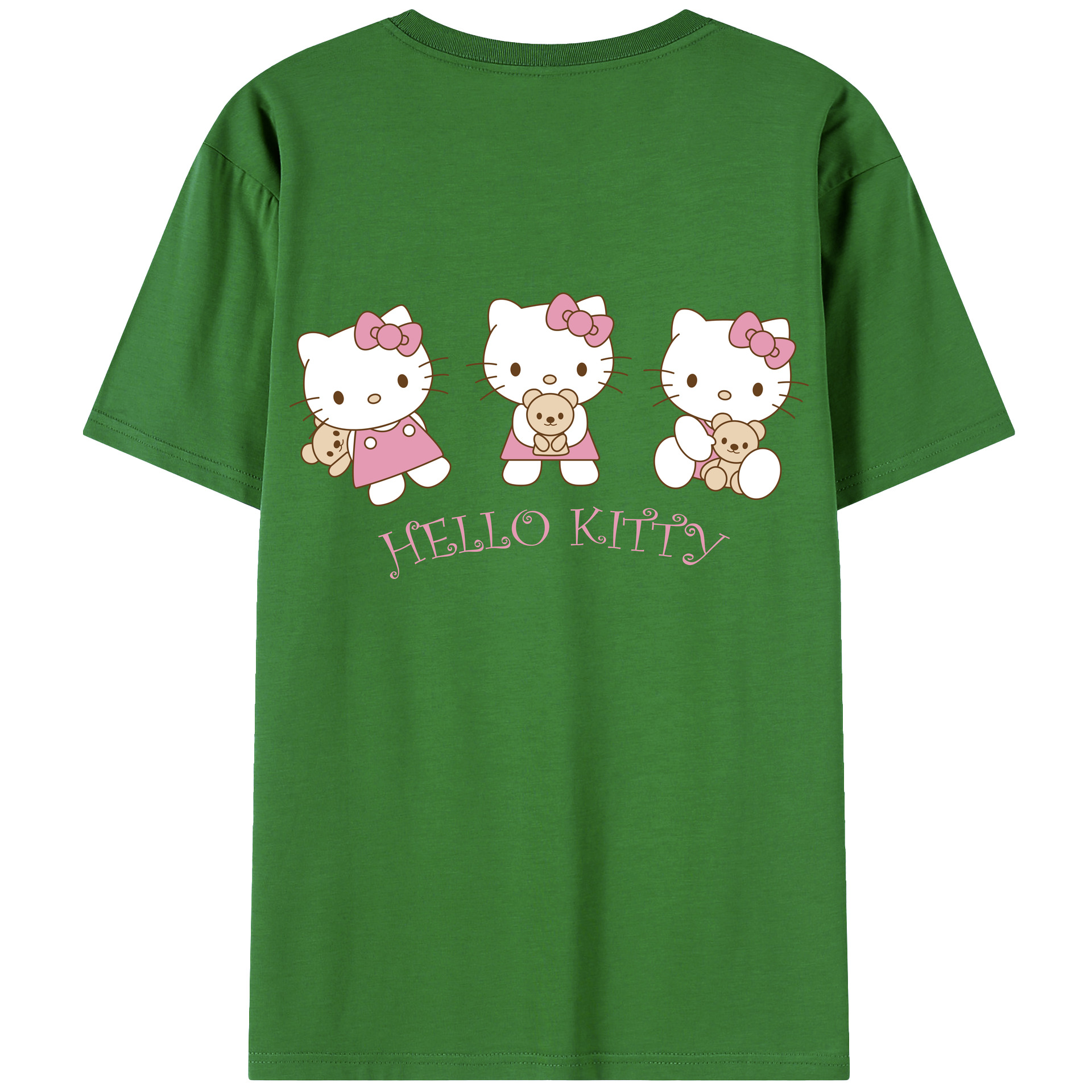（画像用） Hello Kitty ハローキティ レディース半袖Tシャツ(バックプリント)